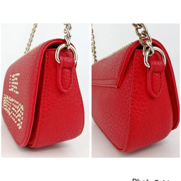 Auth LOVE MOSCHINO Red Crossbody Bag - Picture 8 of 9